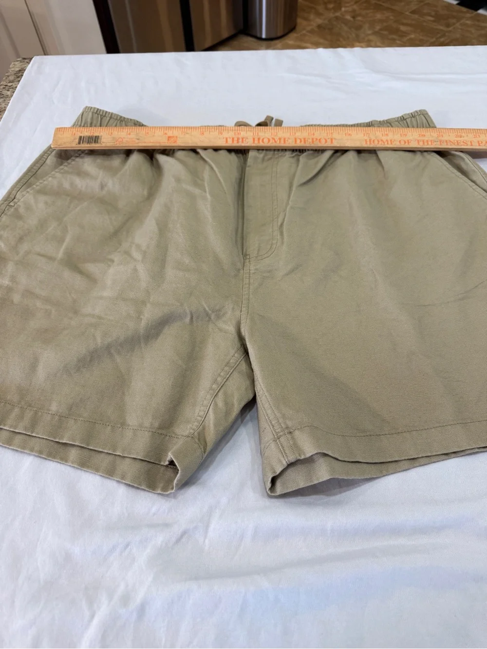 J.Crew Men’s Cotton Linen Khaki Shorts XXL CH204